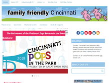 Tablet Screenshot of familyfriendlycincinnati.com